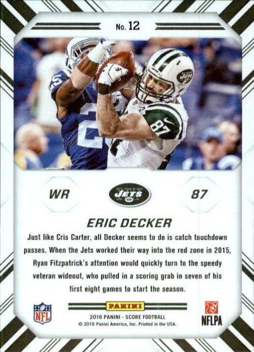 A4270- 2016 Score Football Insert +Parallel Cards1 -You Pick- 15+ FREE US SHIP - Picture 220 of 453