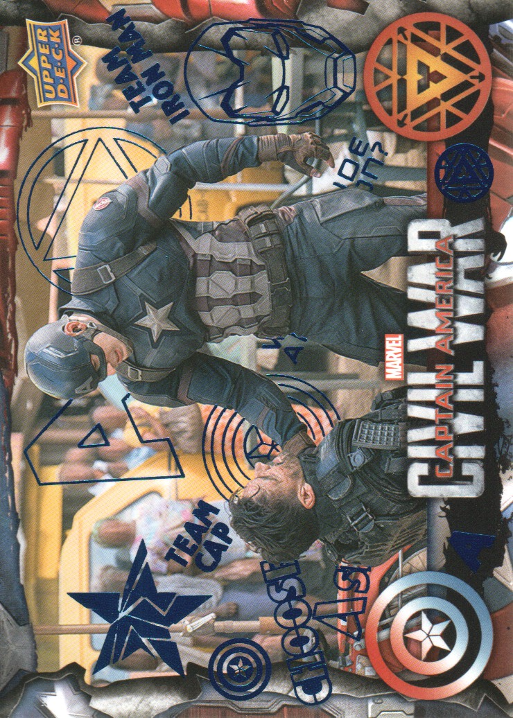 2016 Captain America Civil War Trading Cards Blue Foil: Pick From List - Bild 18 von 71