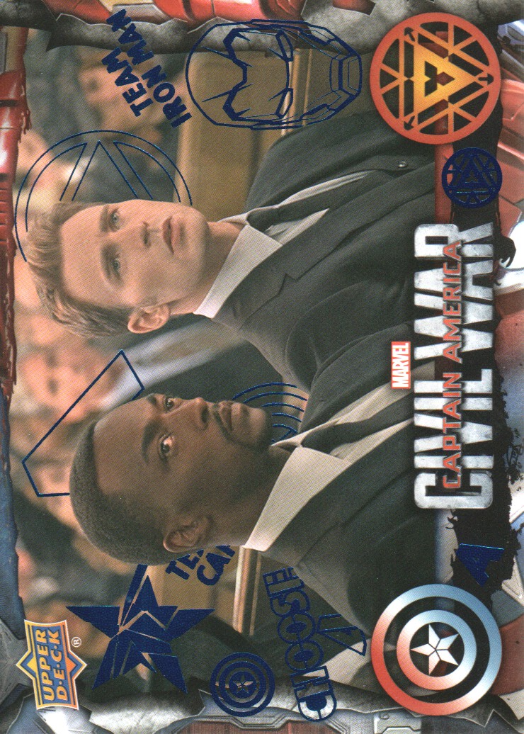 2016 Captain America Civil War Trading Cards Blue Foil: Pick From List - Bild 40 von 71
