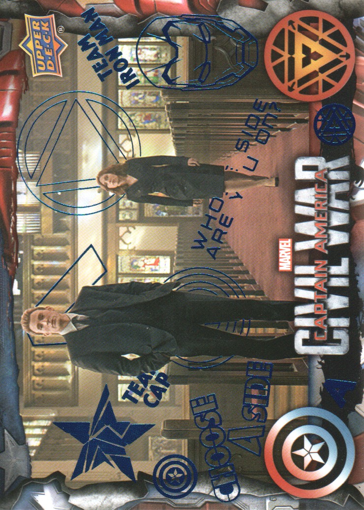 2016 Captain America Civil War Trading Cards Blue Foil: Pick From List - Bild 42 von 71