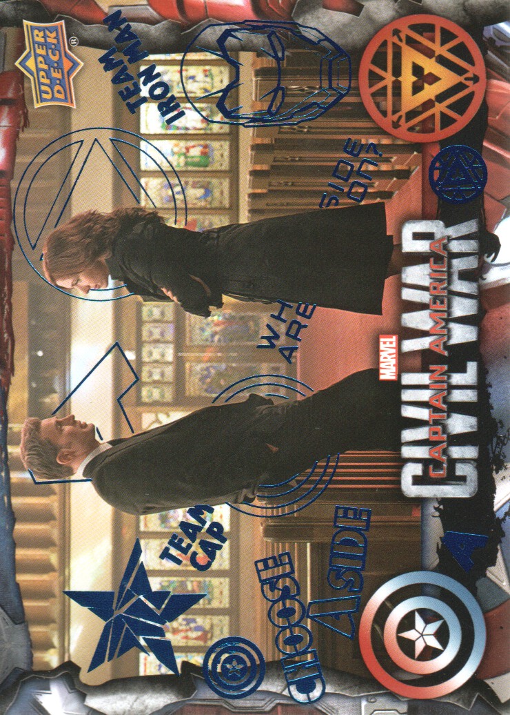 2016 Captain America Civil War Trading Cards Blue Foil: Pick From List - Bild 44 von 71