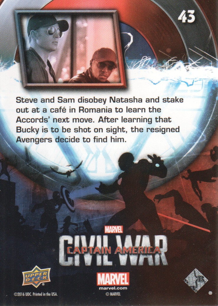 2016 Captain America Civil War Trading Cards Blue Foil: Pick From List - Bild 61 von 71