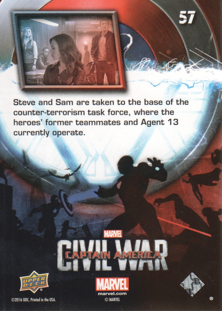 2016 Captain America Civil War Trading Cards Blue Foil: Pick From List - Bild 69 von 71