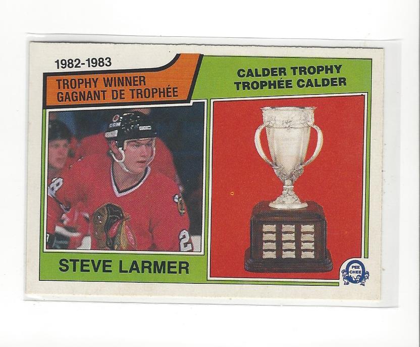 1983-84 O-Pee-Chee #206 Steve Larmer Calder
