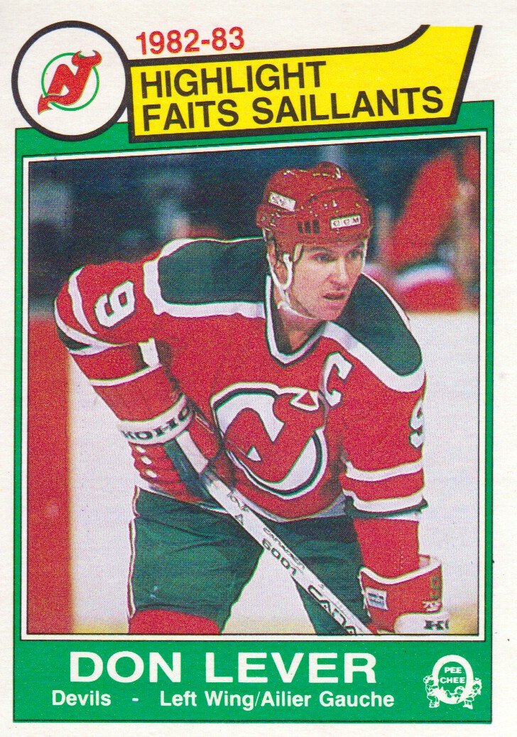 1983-84 O-Pee-Chee #224 Don Lever HL