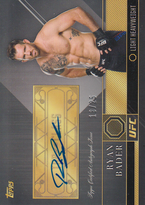 2016 Topps UFC Top of the Class Silver #TCARBA Ryan Bader