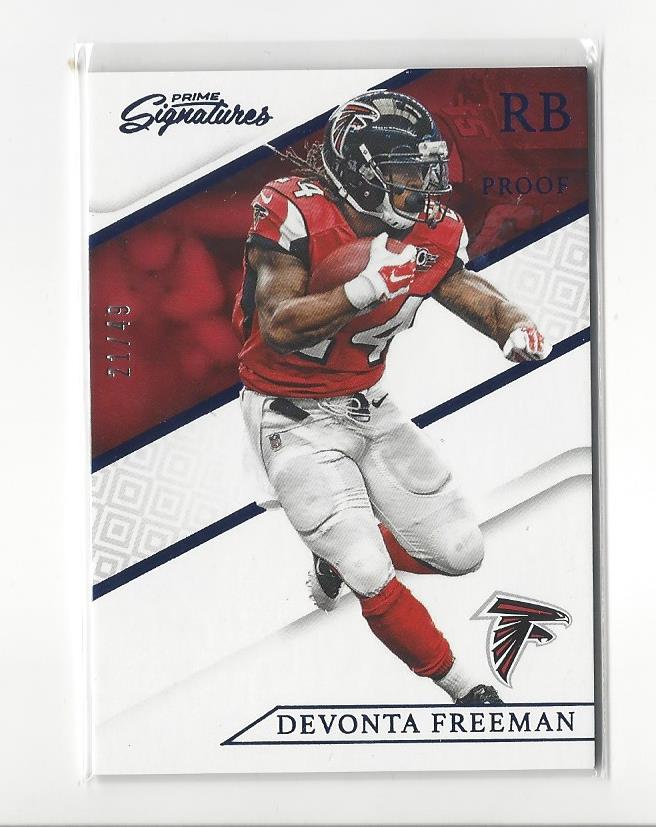 2016 Prime Signatures Prime Proof Blue #184 Devonta Freeman