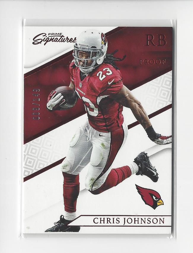 2016 Prime Signatures Prime Proof Red #4 Chris Johnson