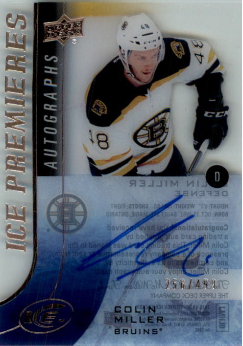 2015-16 Upper Deck Ice Ice Premieres Autographs #IPAMI Colin Miller AU/499