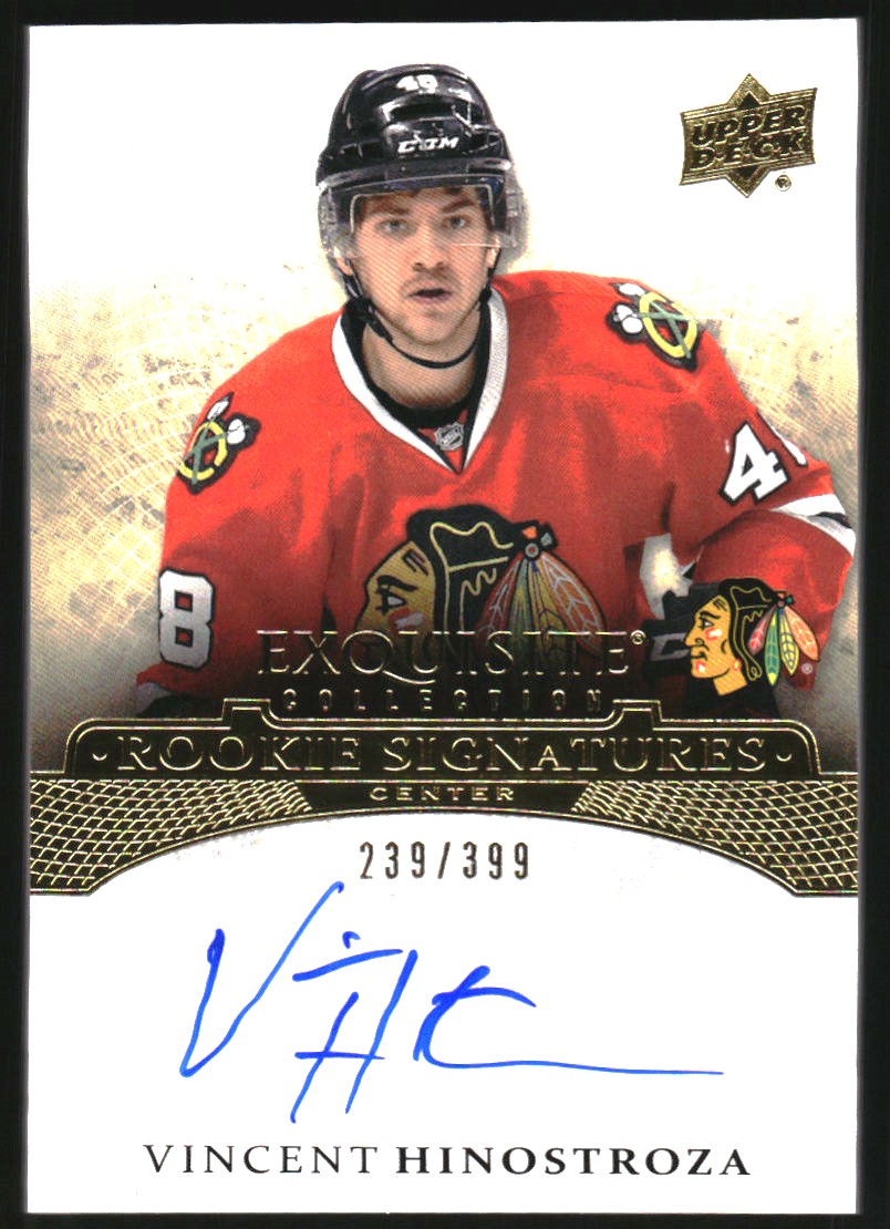 2015-16 Exquisite Collection Rookie Signatures #ERSVH Vincent Hinostroza/399