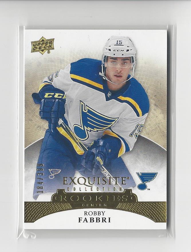 2015-16 Exquisite Collection #R9 Robby Fabbri RC