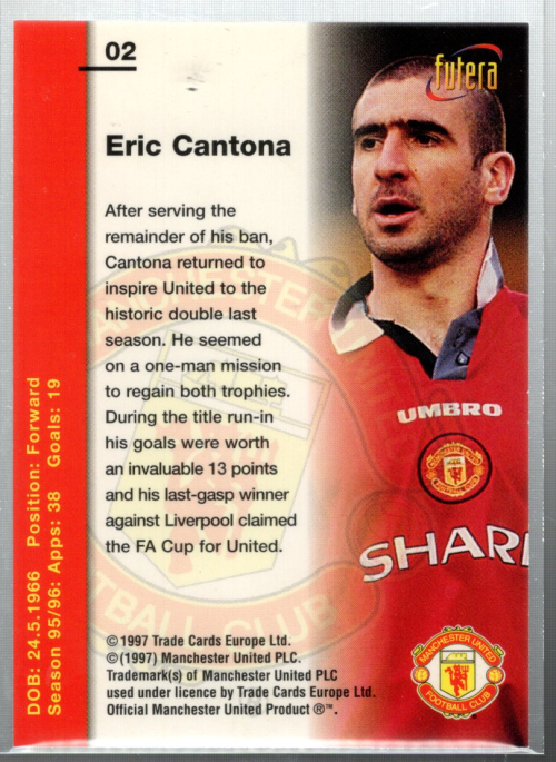 B6283- 1997 Manchester United Futera Cards 1-100 -You Pick- 15+ FREE US SHIP - Picture 5 of 7