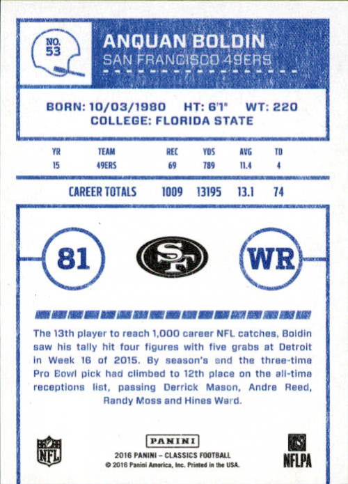 A0711- 2016 Classics Football #s 287-300 +Inserts -You Pick- 15+ FREE US SHIP - Picture 27 of 76