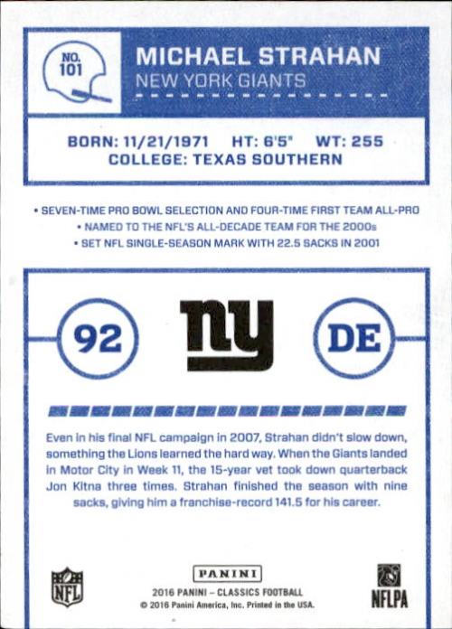 A0711- 2016 Classics Football #s 287-300 +Inserts -You Pick- 15+ FREE US SHIP - Picture 31 of 76
