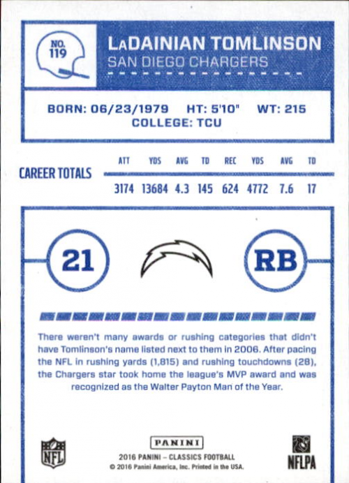 A0711- 2016 Classics Football #s 287-300 +Inserts -You Pick- 15+ FREE US SHIP - Picture 33 of 76