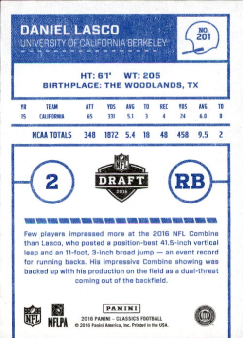 A0711- 2016 Classics Football #s 287-300 +Inserts -You Pick- 15+ FREE US SHIP - Picture 37 of 76