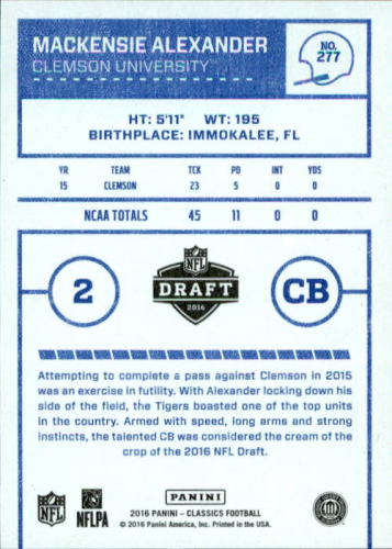 A0711- 2016 Classics Football #s 287-300 +Inserts -You Pick- 15+ FREE US SHIP - Picture 51 of 76