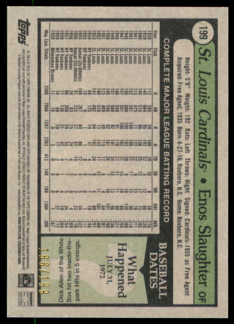 2016 Topps Archives Blue #199 Enos Slaughter