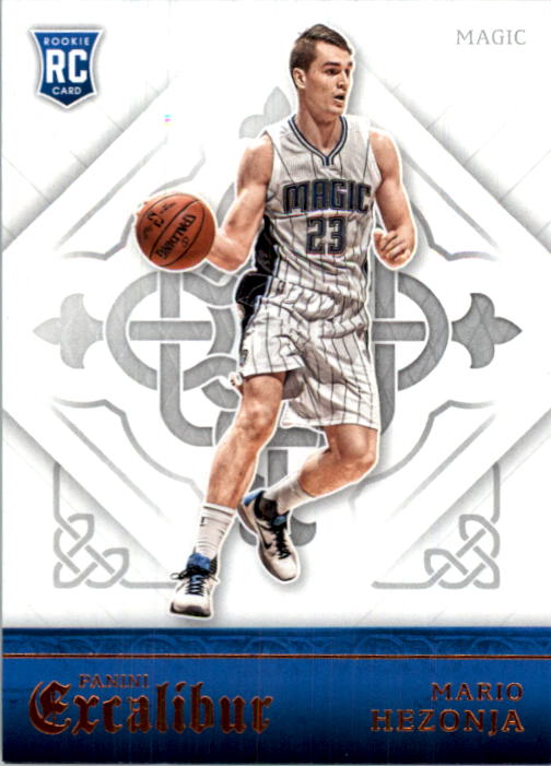 2015-16 Panini Excalibur Magic Basketball Card #173 Mario Hezonja Rookie . rookie card picture
