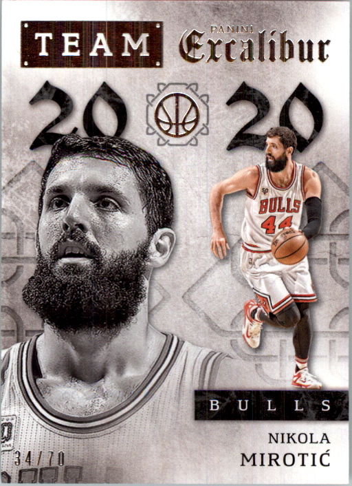 2015-16 Panini Excalibur Team 2020 Silver #12 Nikola Mirotic
