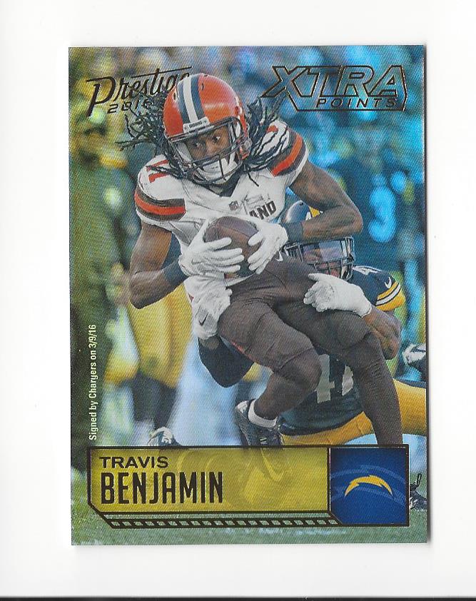 2016 Prestige Xtra Points Gold #48 Travis Benjamin
