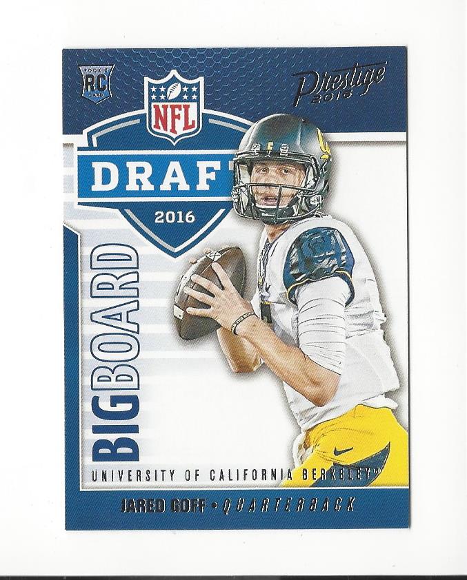 2016 Prestige Draft Big Board #1 Jared Goff