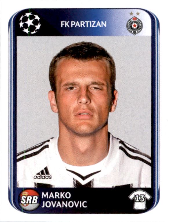 2010-11 Panini UEFA Champions League Stickers #537 Marko Jovanovic