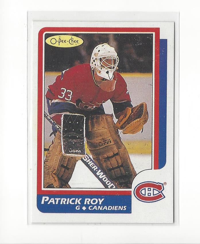 1986-87 O-Pee-Chee #53 Patrick Roy RC