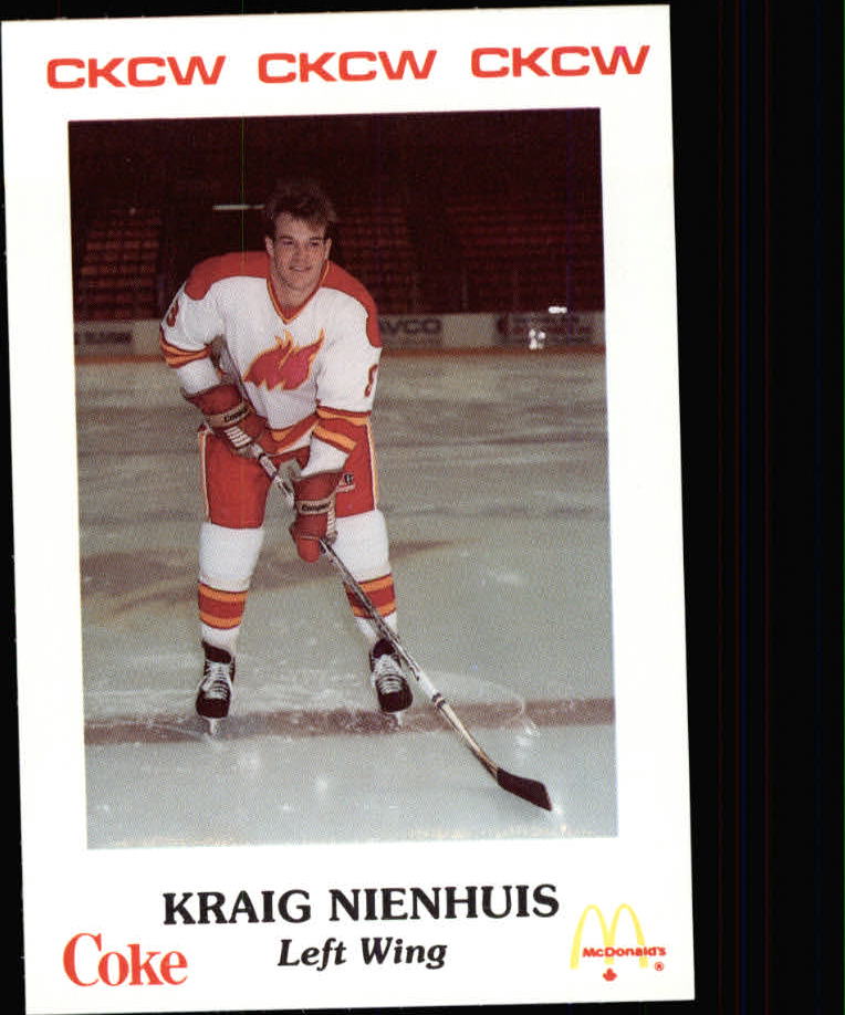 1986-87 Moncton Golden Flames #11 Kraig Nienhuis