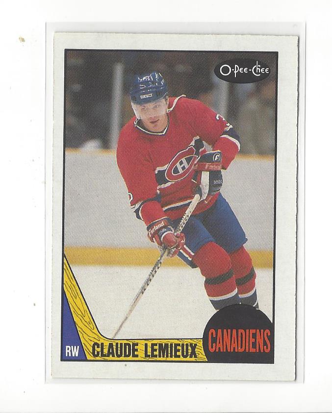 1987-88 O-Pee-Chee #227 Claude Lemieux RC