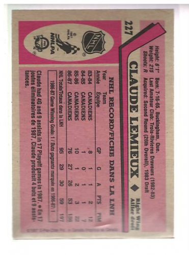 1987-88 O Pee Chee Hk Karten 151-264 + Rookies A3213 - You Pick - 15 + Gratis - Bild 223 von 229