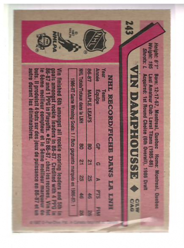 1987-88 O Pee Chee Hk Karten 151-264 + Rookies A3213 - You Pick - 15 + Gratis - Bild 225 von 229