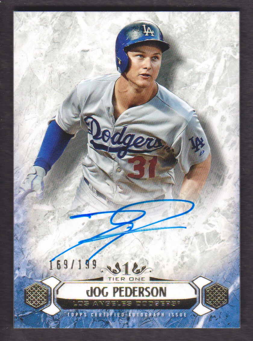 Joc Pederson 2016 Topps Tier One Dodgers On Card Auto #d 68/199