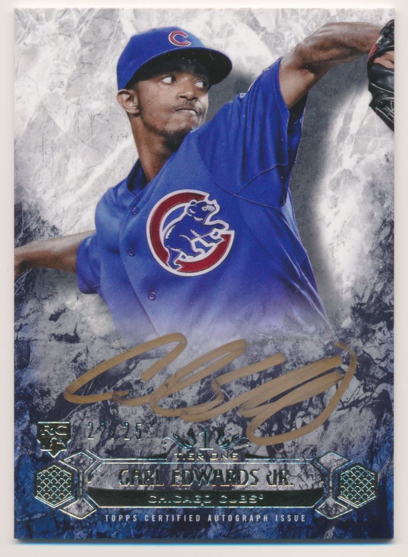 2016 Topps Tier One Breakout Autographs Copper Ink #BOACED Carl Edwards Jr.