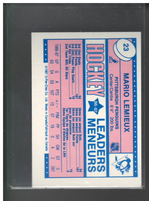 B6773- 1987-88 O-Pee-Chee Minis Hk Karte #S 1-42 -du Pick- 15 + Gratis US Schiff - Bild 47 von 85