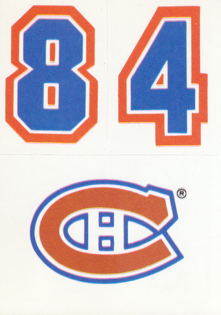 1987-88 Topps Sticker Inserts #23 Montreal Canadiens