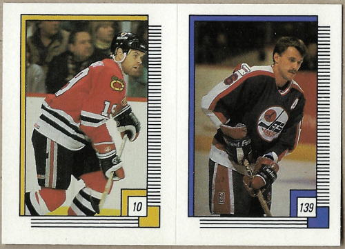 1988-89 O-Pee-Chee Stickers #10 Troy Murray/ 139. Laurie Boschman