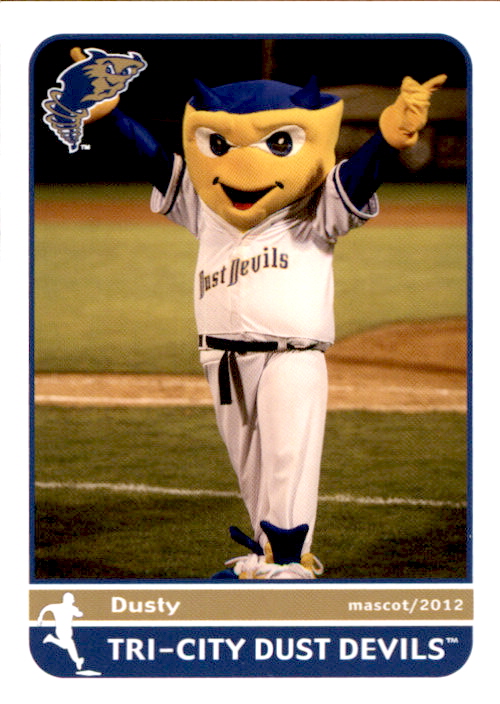 2012 TriCity Dust Devils Grandstand 40 Dusty Mascot NM Baseball