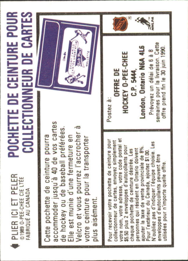 1989-90 O-Pee-Chee Stickers #22 Brett Hull back image