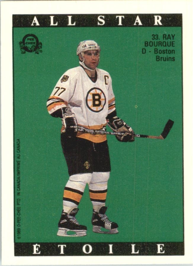 1989-90 O-Pee-Chee Stickers #72 Garth Butcher/ 210. Patrick Roy/Ray Bourque AS (back) back image