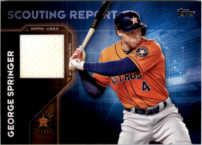 2016 Topps Scouting Report Relics #SRRGSP George Springer S2