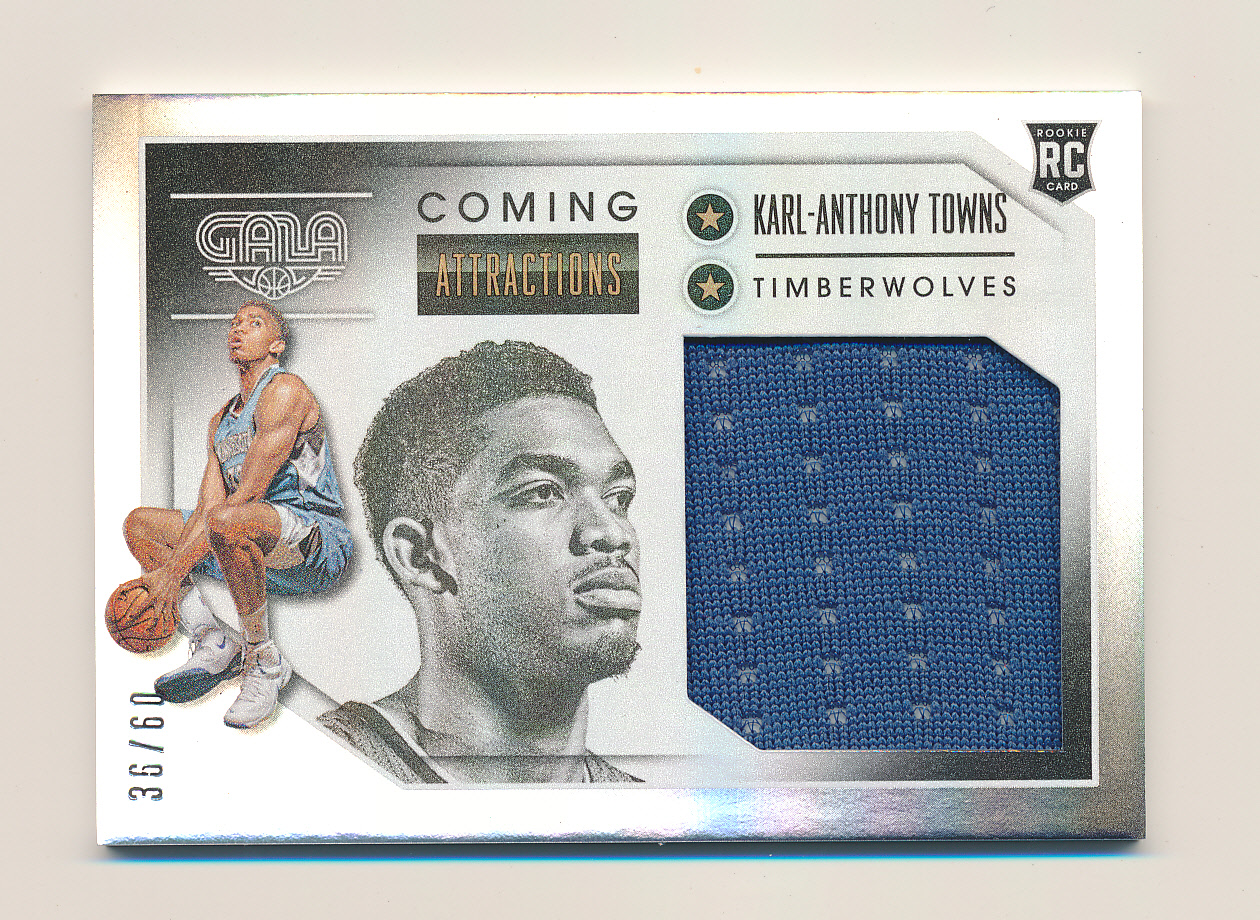 2015-16 Panini Gala Coming Attractions Memorabilia #9 Karl-Anthony Towns/60