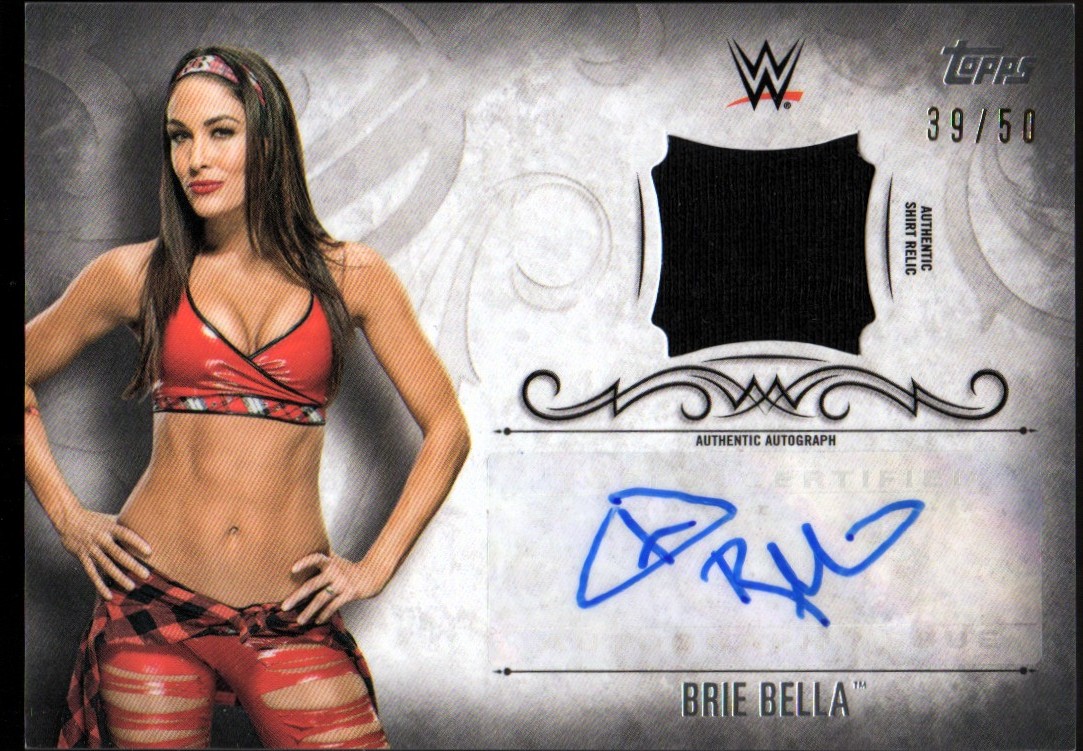 2016 Topps WWE Undisputed Autographed Relics Silver #UARBB Brie Bella
