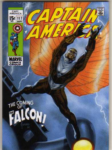 2016 SkyBox Marvel Masterpieces What If #44 Falcon/Captain America #117/999