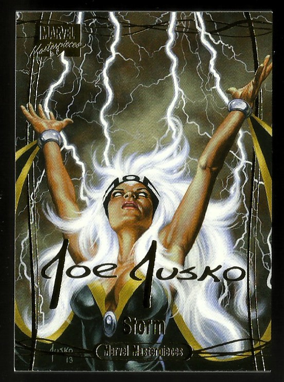 2016 SkyBox Marvel Masterpieces Gold Foil Signature Series #61 Storm