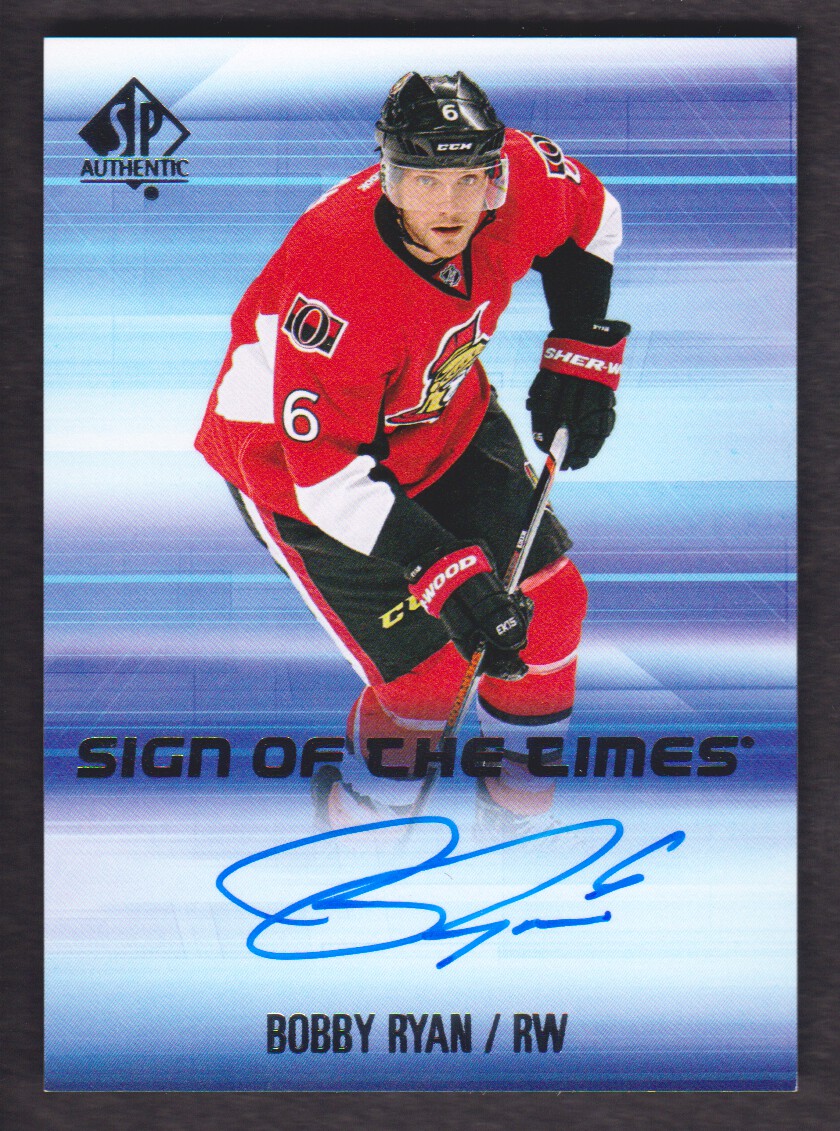 2015-16 SP Authentic Sign of the Times #SOTTBR Bobby Ryan D