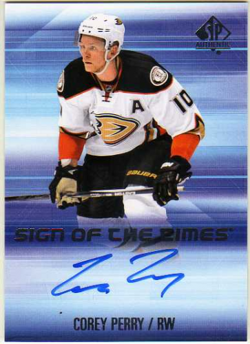 2015-16 SP Authentic Sign of the Times #SOTTPE Corey Perry C