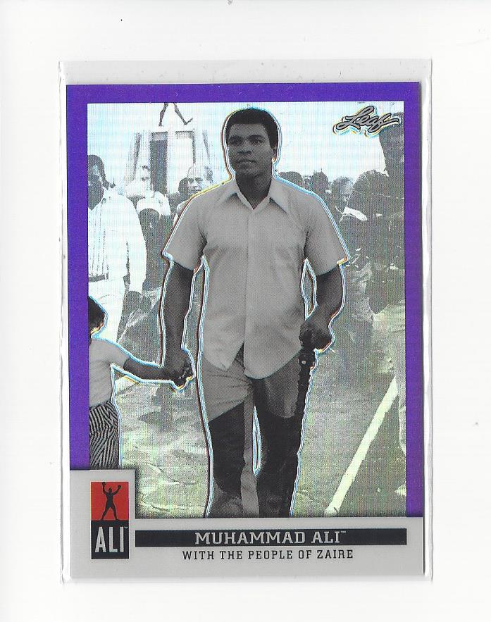 2016 Leaf Muhammad Ali Immortal Collection Purple #7 Muhammad Ali