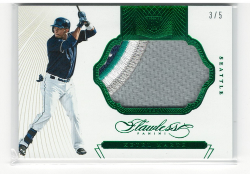 2016 Panini Flawless Rookie Patches Emerald #10 Ketel Marte