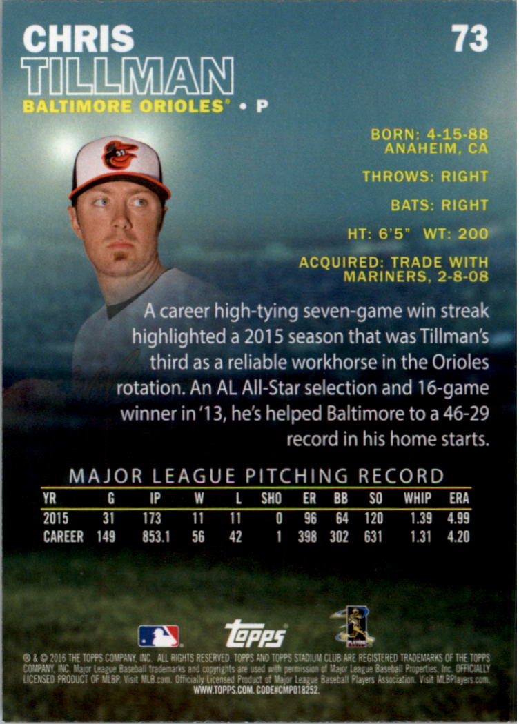 2016 Stadium Club Gold Baseball Card Pick (Inserts) - Picture 55 of 217